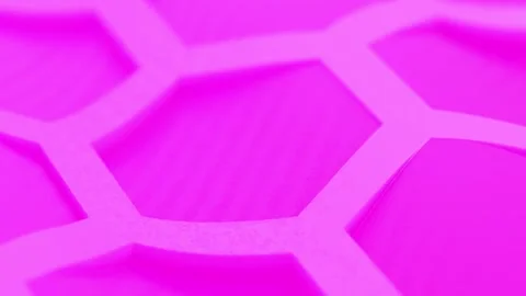 Abstract Geometric Pattern in Vivid Pink with Hexagonal Shapes and Lines 動画素材 341781418