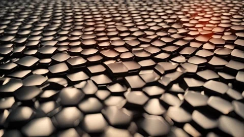 Abstract Geometric Pattern with Warm Lighting Stock Footage 284741920