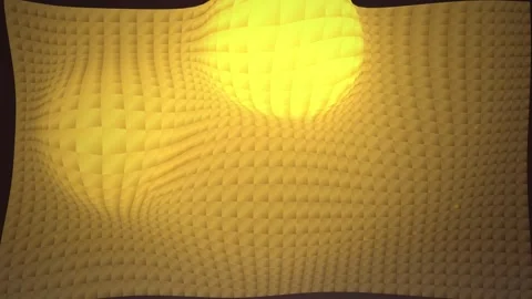 Abstract geometric pattern of warm sunlight on textured architectural surface Stock Footage 344516482