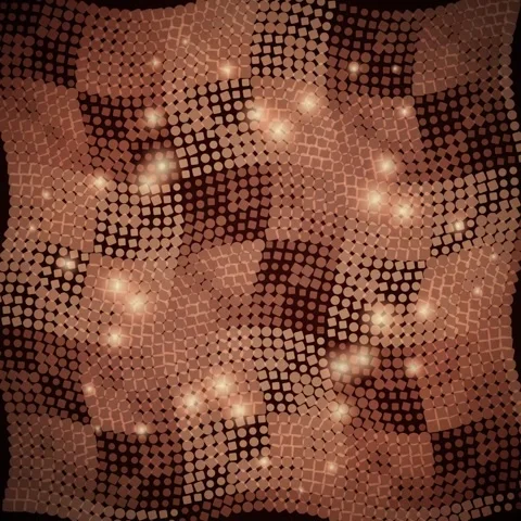 Abstract Geometric Pattern: Warm Tones, Textured Squares, Soft Glow Stock Footage 347811528