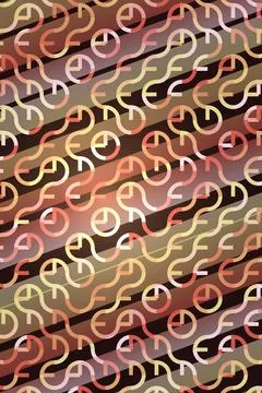 Abstract Geometric Pattern in Warm Tones Stock Photos