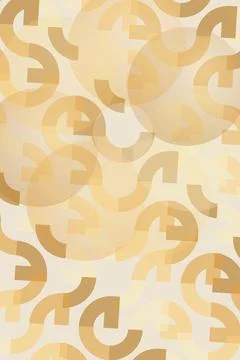 Abstract Geometric Pattern in Warm Tones Stock Photos