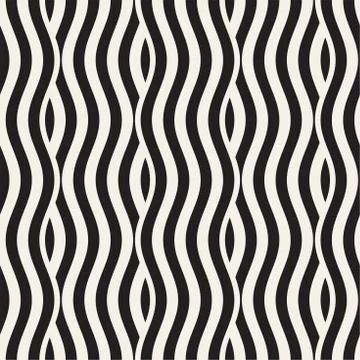 Abstract geometric pattern with wavy lines. Interlacing rounded stripes des.. Stock Illustration