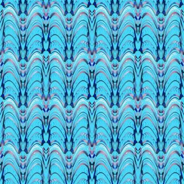 Abstract geometric pattern wavy lines light blue pastel red blue gray Stock Illustration