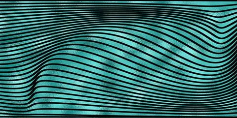 Abstract geometric pattern with wavy lines Stock Illustration