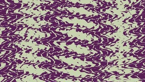 Abstract geometric pattern with wavy lines and purple shapes Illustrazione stock