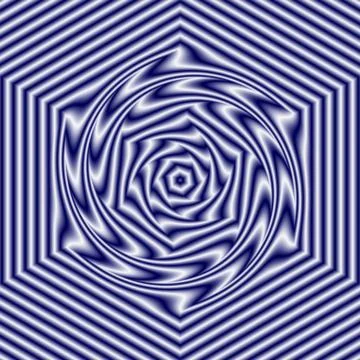 Abstract geometric pattern in white and dark blue or violet color, effect vib Stock Illustration