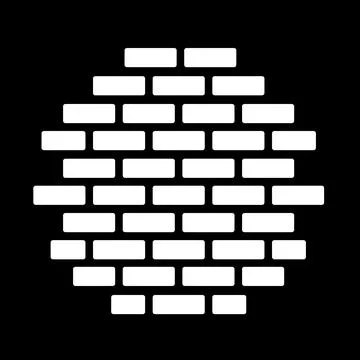 Abstract Geometric Pattern with White Blocks Lines. Silhouette of Gobos Lin.. Stock Illustration