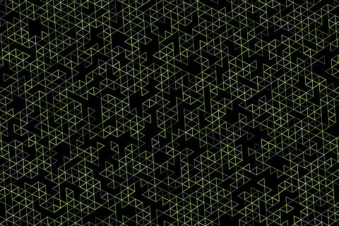 Abstract geometric pattern with white lines on black background Stock Illustration