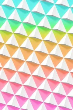 Abstract geometric pattern, white pyramids 스톡 일러스트