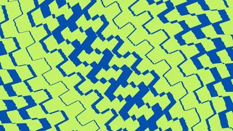 Abstract geometric pattern with yellow and blue squares Stock Illustration