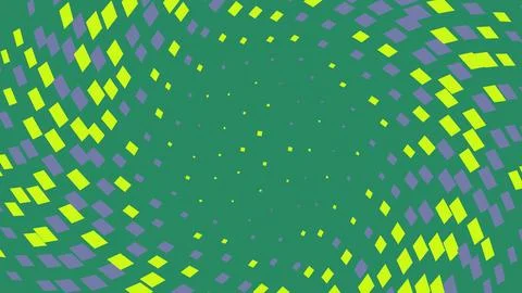 Abstract geometric pattern with yellow and purple shapes Illustrazione stock