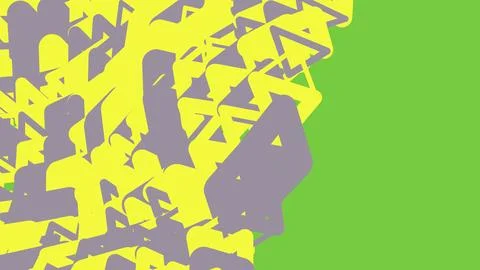 Abstract geometric pattern with yellow and grey shapes Illustrazione stock