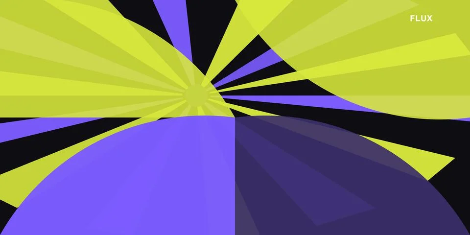 Abstract geometric pattern with yellow and purple shapes Stock Illustration