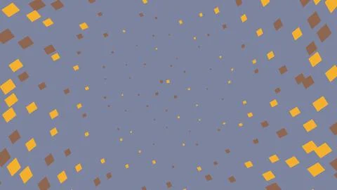 Abstract geometric pattern with yellow diamonds on grey Stock Illustration