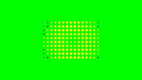 Abstract geometric pattern of yellow dots on a bright green background Stock Footage 340263362