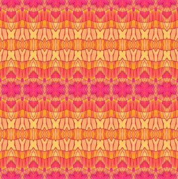 Abstract geometric pattern yellow orange pink violet Illustrazione stock