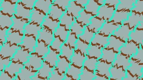Abstract geometric pattern with zigzag lines and grey shapes Stock Illustration