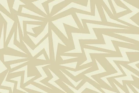 Abstract Geometric Pattern with Zigzag Shapes on Soft Beige Background Stock Illustration