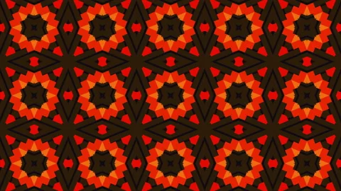 Abstract geometric patterned background, looping retro style design Stock Footage 219557321