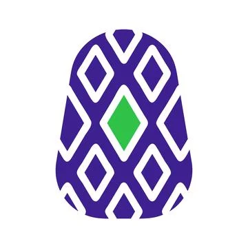 Abstract Geometric Patterned Object.  Modern Design Element. 스톡 일러스트