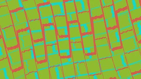 Abstract geometric patterns in bright colors Illustrazione stock