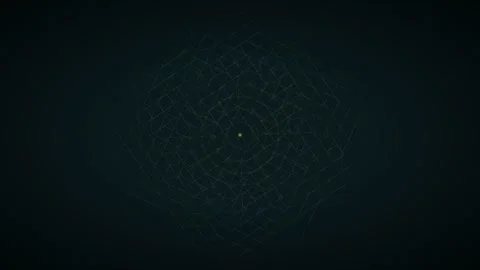 Abstract geometric patterns on a dark background create a unique scene Stock Footage 337238654