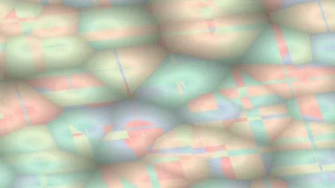 Abstract Geometric Patterns Floating in Soft Pastel Colors in Dreamlike Lig.. Stock Footage 328299319