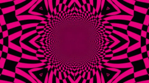 Abstract geometric patterns in motion with vibrant magenta and black optica.. Stock Footage 341690994