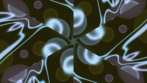 Abstract Geometric Patterns with Neon Lights. Stock Footage 330132590