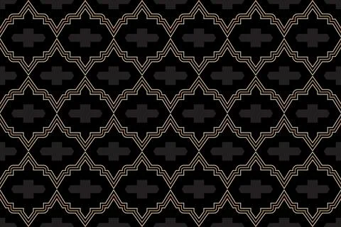 Abstract geometric patterns seamless vector backgrounds colored lattice orn.. Stock Illustration