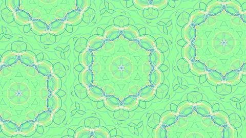 Abstract geometric patterns in vibrant green. Modern seamless texture for Stock Illustration