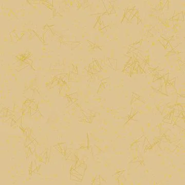 Abstract geometric patterns on yellowish background illustration Stock Illustration