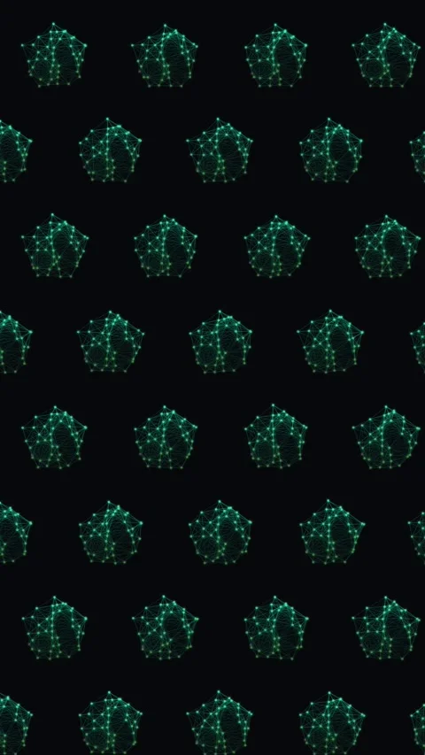 Abstract Geometric Pentagonal Pattern Seamless Loop Background Stock Footage 329363393