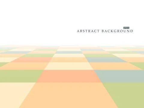Abstract geometric perspective background with pastel tiled mosaic grid. Mini Stock Illustration