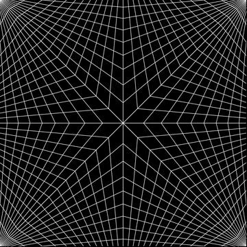Abstract Geometric Perspective Grid Pattern Background. Stock Illustration