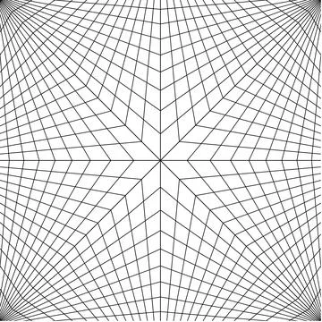 Abstract Geometric Perspective Grid Pattern Background, Stock Illustration