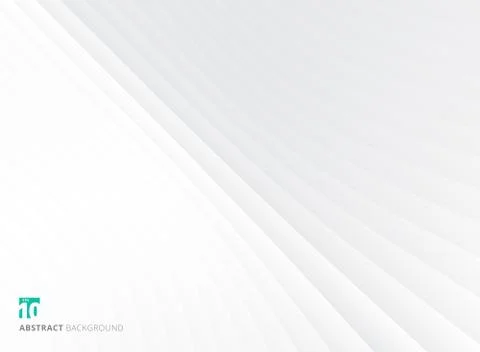 Abstract geometric perspective lines diagonal white and gray gradient color b Stock Illustration