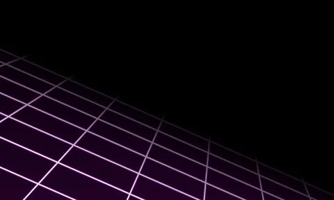 Abstract geometric perspective purple grid lines background. Vector illustration イラスト素材