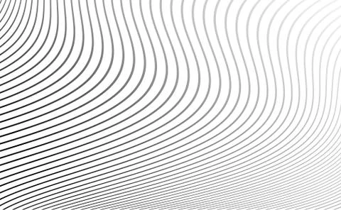 Abstract geometric perspective vertical lines white and gray gradient color b Stock Illustration