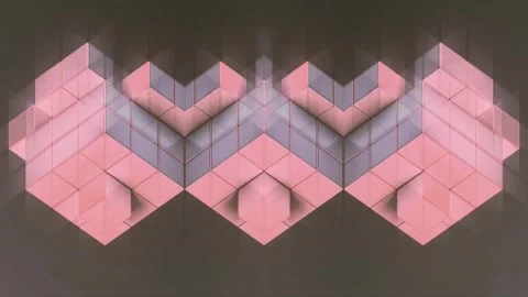 Abstract geometric pink background motion loop abstract. Stock Footage 340462887