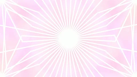 Abstract Geometric Pink Background with Rotating Light Rays and White Lines Stock Footage 332584851