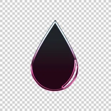 Abstract geometric with pink concentric circles and black triangular shape Illustrazione stock