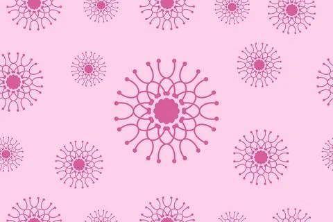 Abstract geometric pink flowers pattern. Pinky Seamless floral background d.. Stock-Illustration