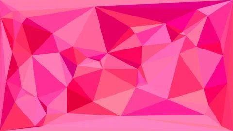 Abstract geometric pink low poly background design Stock Illustration