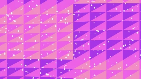 Abstract Geometric Pink Polygon Background with Video Play Button and Particles Stock Footage 337516233