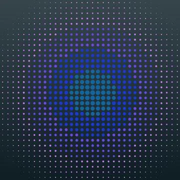 Abstract geometric pixel art pattern with blue and green tones Stock Illustration
