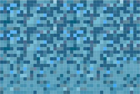 Abstract geometric pixel mosaic background. Stock Illustration
