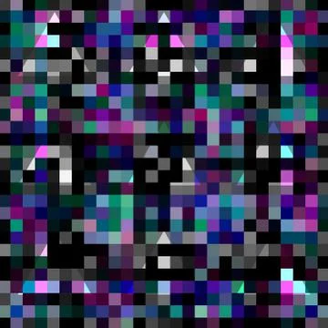 Abstract geometric pixelated background with blending triangles Stock Illustration
