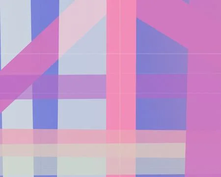 Abstract geometric plaid background with soft pink and purple blocks and bl.. 库存插图